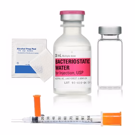 Reconstitution Kit - Single package of 10 syringes, 30ml BAC water, BAC fill syringe, Alcohol pads